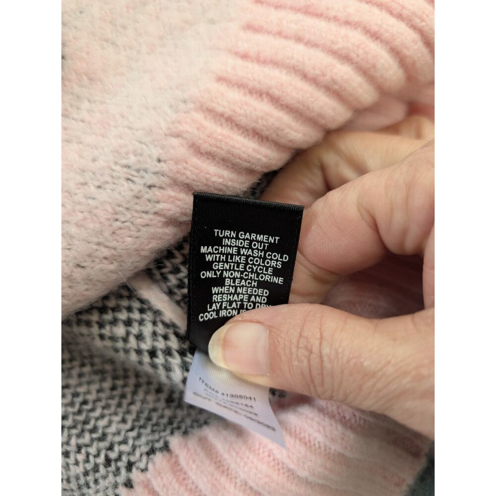 Torrid 2X Pink Sweater Black Hearts Long Sleeve Butter Cozy Soft Crew Neck - Picture 9 of 10